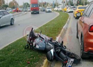 Motosiklet refüje çarpma kazası: 1 yaralı! news-10112024-211626
