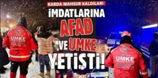 Karda Mahsur Kalan Vatandaşlara AFAD ve UMKE’den Yardım news-26112024-111549