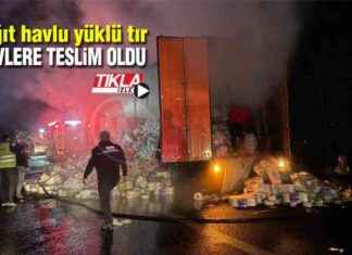 Kağıt Havlu Yüklü Tır Yangına Nasıl Dönüştü? kat-havlu-ykl-tr-yangna-nasl-dnt