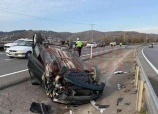 Kontrolden çıkan otomobilin takla atmasıyla 1 kişi yaralandı. news-01122024-210822