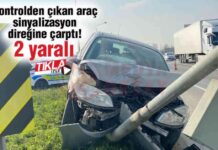 Trafik Kazası: Araç Sinyalizasyon Direğine Çarptı! trafik-kazas-ara-sinyalizasyon-direine-arpt