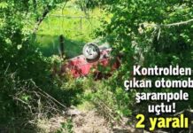 Otomobil şarampole uçtu: Kontrolden çıkan araç kaza yaptı! otomobil-arampole-utu-kontrolden-kan-ara-kaza-yapt