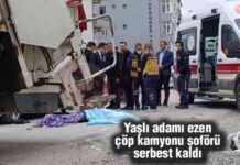 Yaşlı adamı ezen çöp kamyonu şoförü serbest bırakıldı yal-adam-ezen-p-kamyonu-ofr-serbest-brakld