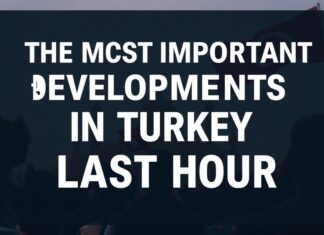 Türkiye’de Son Saatte Olan En Önemli Gelişmeler The Most Important Developments in Turkey in the Last Hour